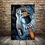Porsche Gulf 917 #20 race car art 005