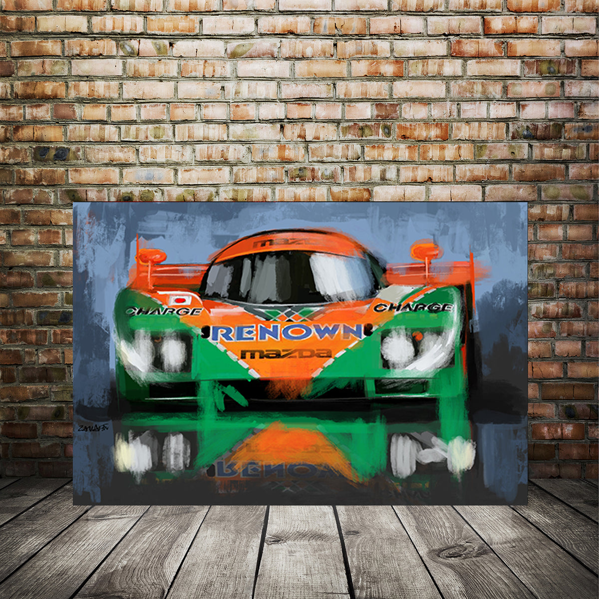 Mazda 787B race car art 001 – Z Garage Art