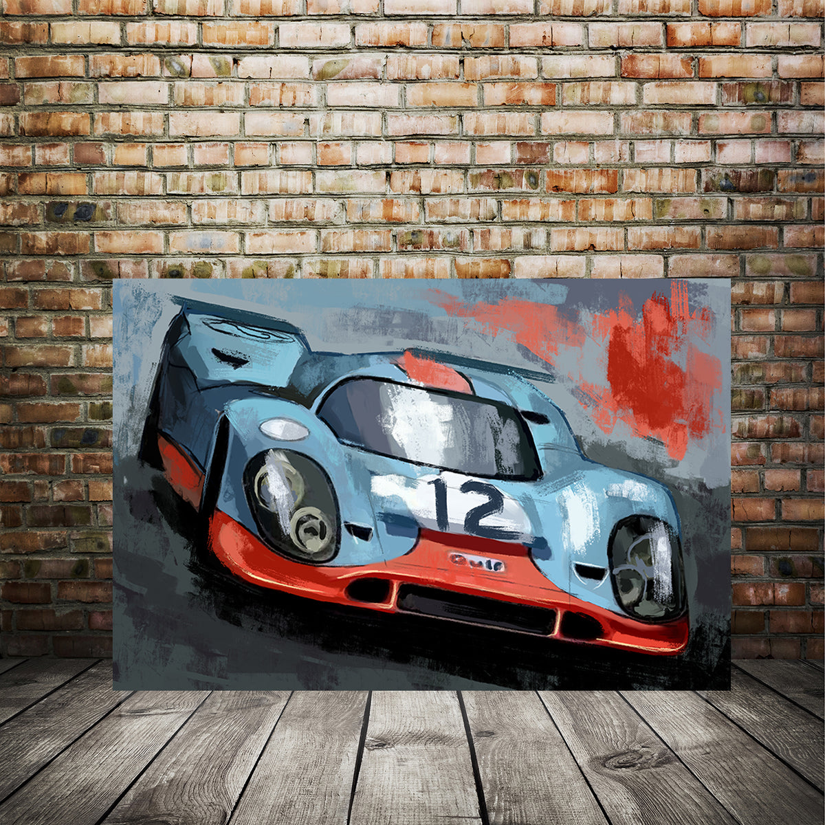 Gulf Porsche 917 Art 002 Z Garage Art