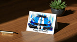 Custom Blue Dodge Viper SRT Greeting Card