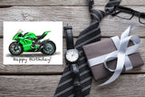 Custom Green Ducati Greeting Card