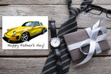 Porsche 911 Targa Automotive Card yellow