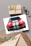 Custom Ford Mustang Birthday Card