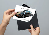 Black Porsche 911 Targa Automotive Card