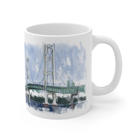 Mackinac Bridge Coffee Mug 11oz