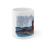 Round Island Lighthouse Michigan Coffee Mug