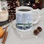 Mackinac Bridge Coffee Mug 11oz