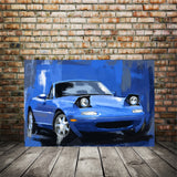 Mazda Miata Blue auto art 001