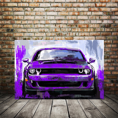 Purple Challenger art print 002