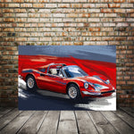 Ferrari Dino Red and Blue art 002