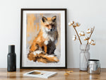 Fox Art print, Canvas 002