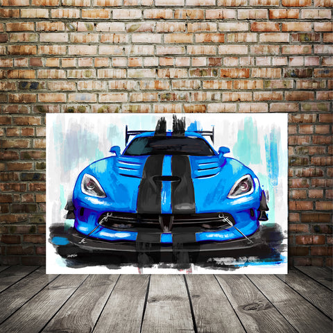 SRT Viper ACR Painting Blue 004