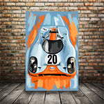 Porsche Gulf 917 #20 race car art 003