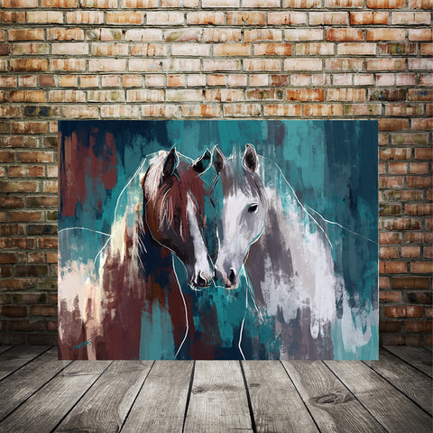 Horse Art print, Canvas 009