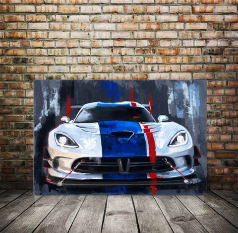 SRT Viper ACR Painting Front blue 007