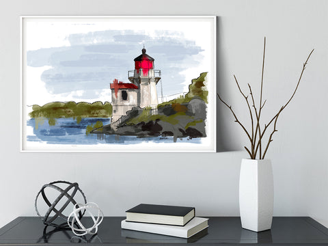 Castle Hill Lighthouse, Newport, Rhode Island, USA