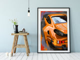 Orange Porsche 911 zoom 002