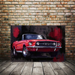 Red Ford Mustang Convertible 001