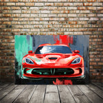 Red SRT Viper Painting 003