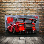 SRT Viper ACR rear view canvas print 007