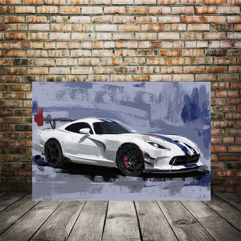 White  SRT Viper ACR 007